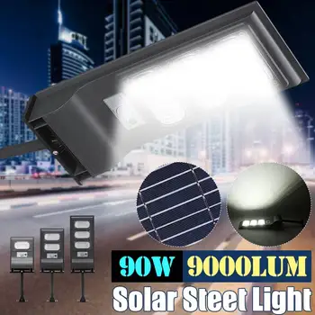

30W/60W/90W LED Solar Street Light with pole IP67 Outdoor Lighting Wall Lamp Radar Motion Light Control for Garden Yard Road