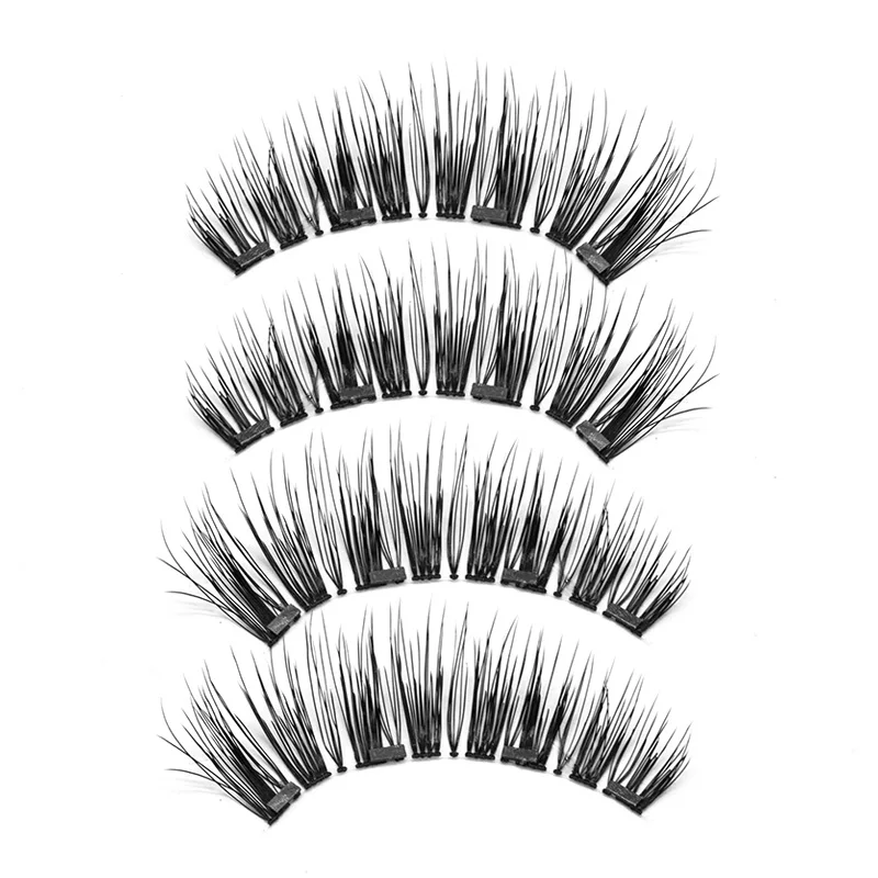 1 пара Магнитные накладные ресницы Faux Cils натуральный на магнитах многоразовые 3D