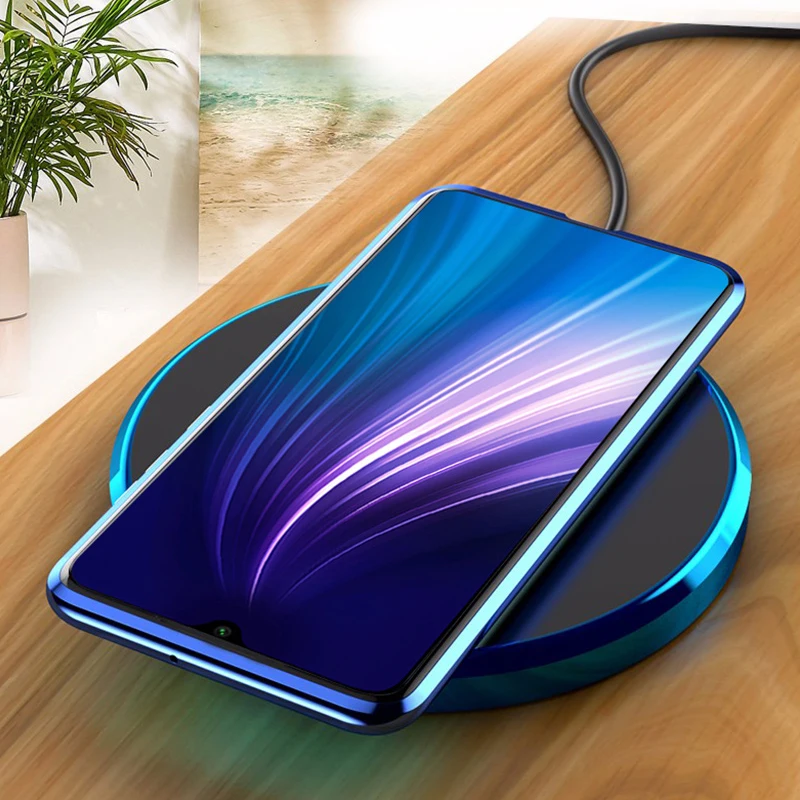 Магнитный чехол для xiaomi redmi note 8 pro, двусторонний защитный стеклянный чехол на xaomi xiomi redmi note 7, металлический абсорбционный чехол