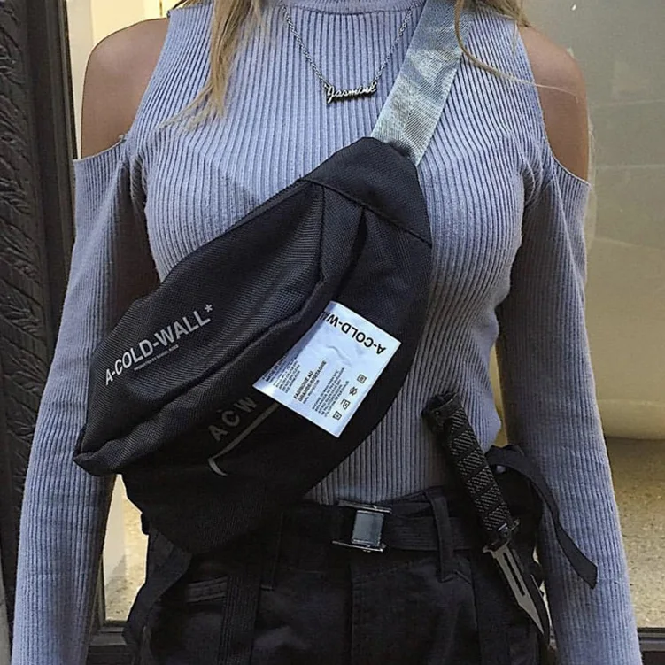 Универсальная онлайн модная сумка текстурированная барсетка Женская мода INS модная мужская нагрудная сумка стиль Хип Хоп сумка