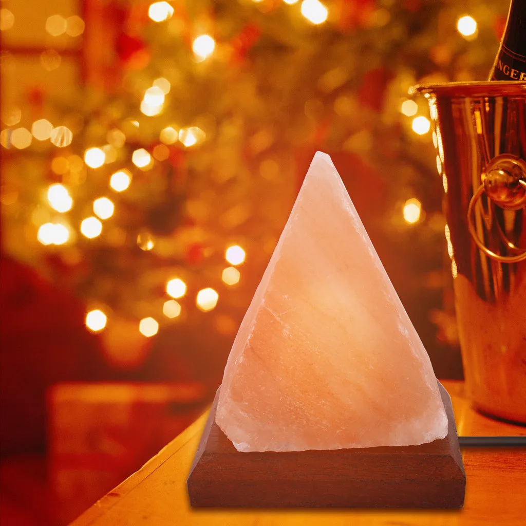 Пирамида, натуральный Гималайский очиститель воздуха, соляная лампа, ионная рок-кристалл, ночной Светильник s, ГИМАЛАЙСКАЯ СОЛЬ, Ночной светильник с usb-кабелем