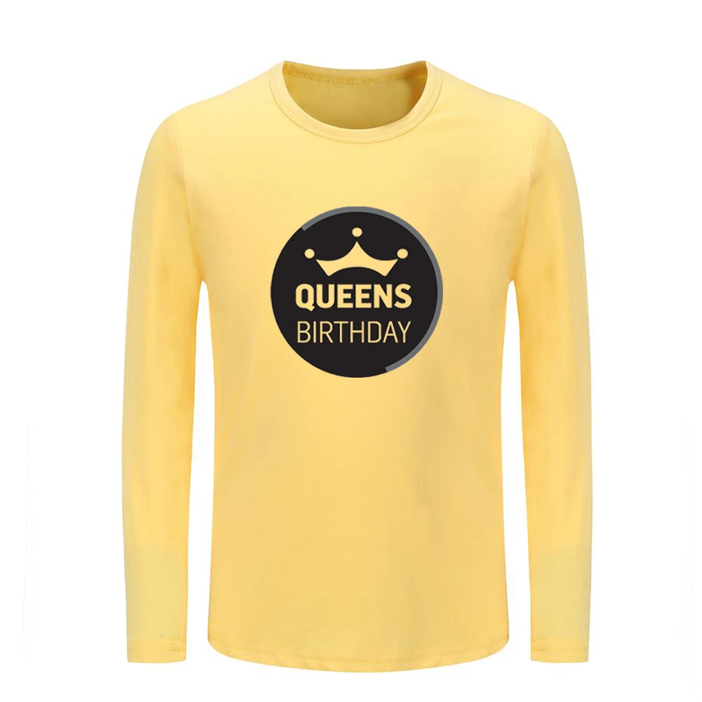 

Queen's Birthday Zero Rock Music Band Pattern Kids T-shirts Childs Graphic Tee Shirts Boys Girls Tops Long Sleeve Christmas Gift