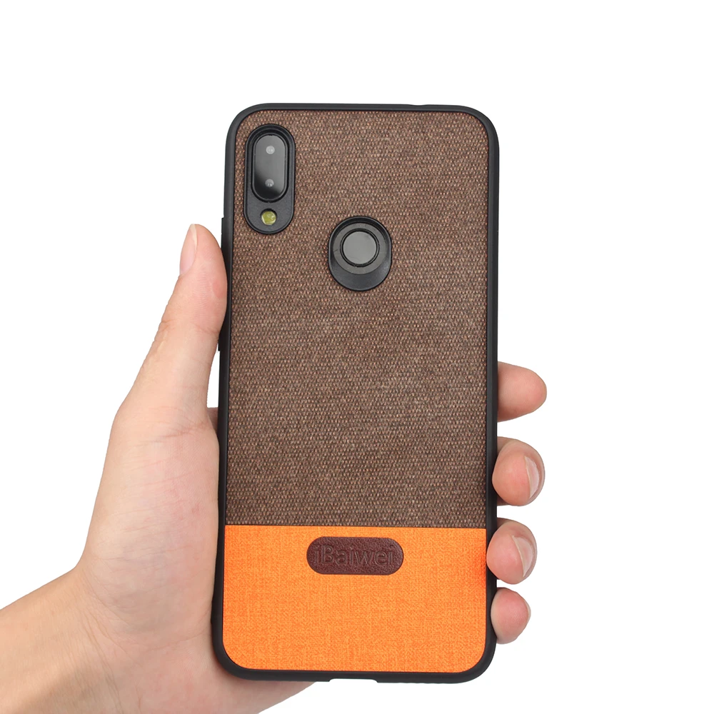 Для Xiaomi Redmi Note 7 тканевая задняя крышка силиконовая мягкая защитная оболочка для