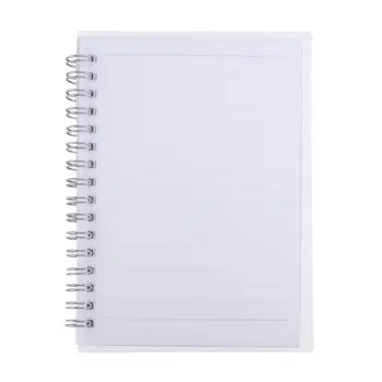 

DIY PP Coil 80-Page Waterproof Portable Transparent Schedule Checklist Notebook Notepad for Home School Office Planners