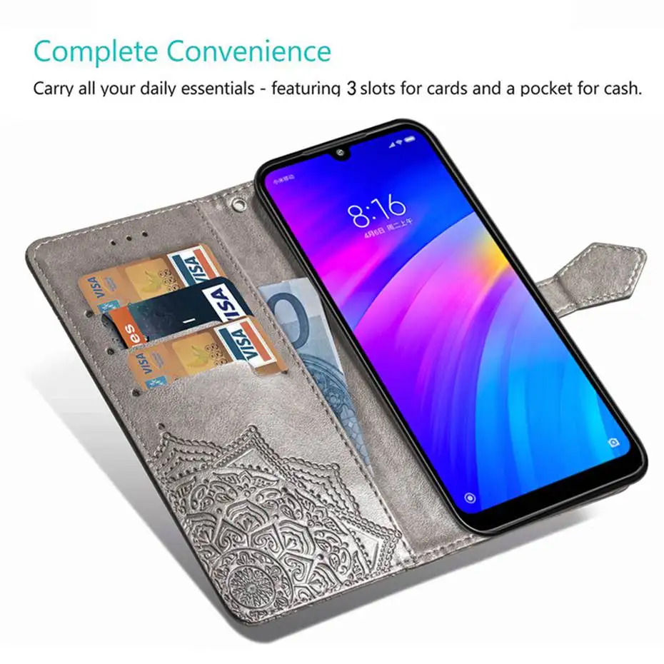 Чехол-книжка для Xiaomi Redmi 7 Redmi Note 7, чехол-кошелек из искусственной кожи чехол для Xiaomi Xiomi Redmi 7 Note7 Pro