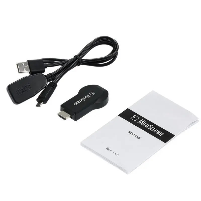 128 М MiraScreen OTA tv Stick Беспроводной Wi-Fi дисплей HD ключ приемник Miracast для Android Apple iPhone tv PK Google Chromecast - Цвет: Черный