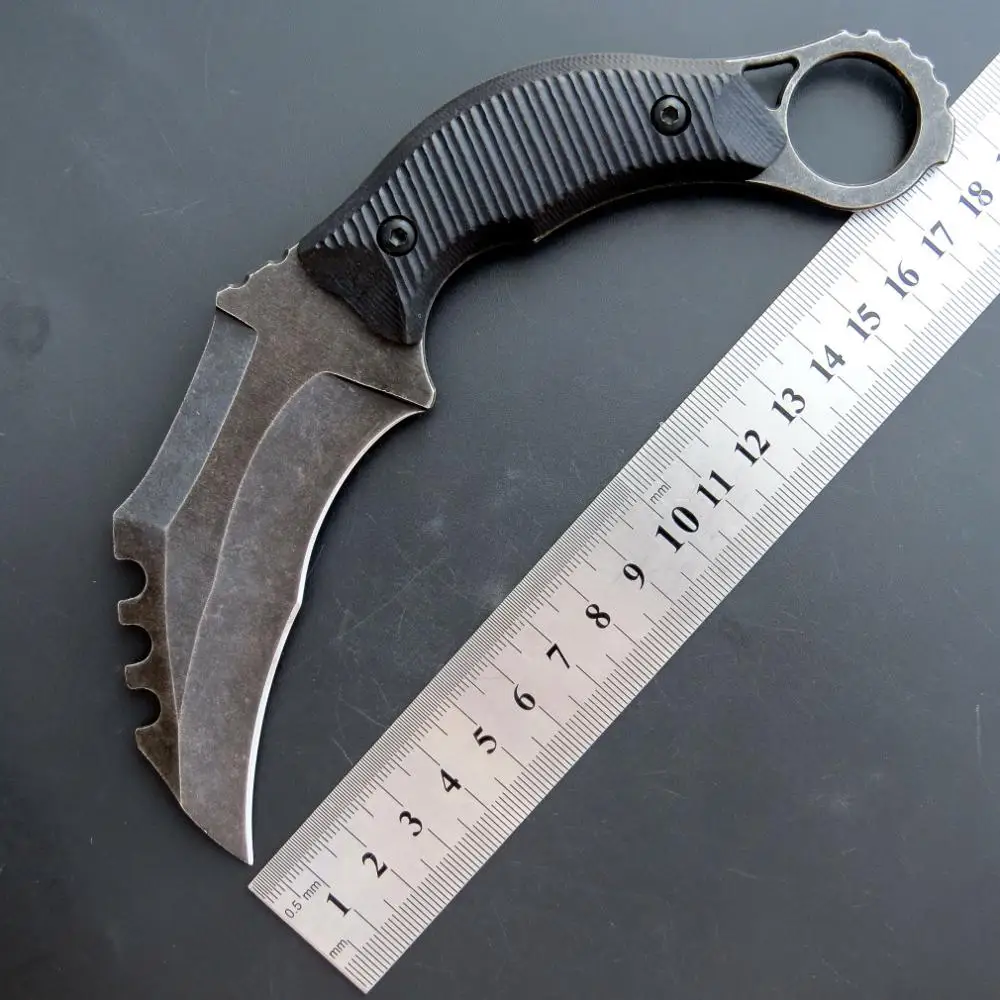 Eafengrow C1109 Fixed Knife Eagle Claw 440 Blade Hunting Harnds Survival Camping Outdoor