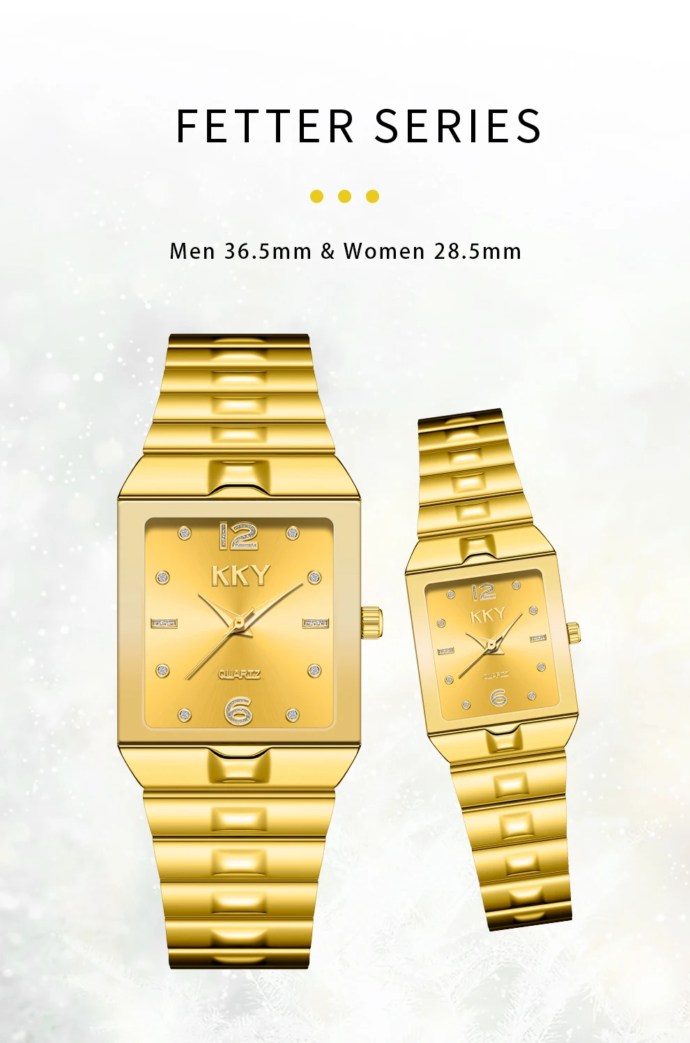 New Hotest Sale Creative Couple Watch 2022 Men's Women Watches KKY Brand Luxury Quartz Female Clock Waterproof lovers WristWatch