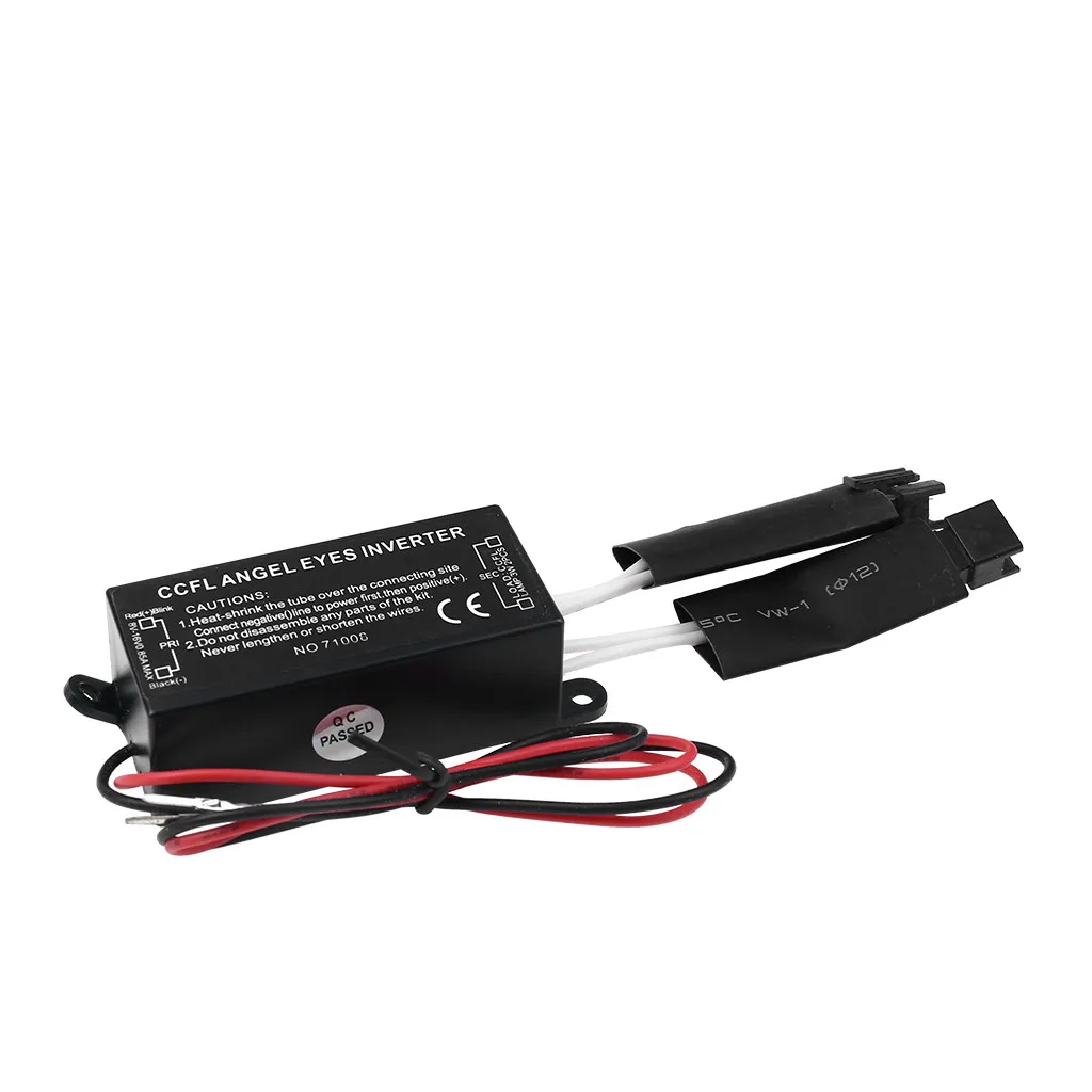 Инвертор 12v 220v автомобильный инвертор с флуоресцентной лампой с холодным катодом балласт 2-выходов/ПК черный Напряжение конвертер переходного возраста от 12 до 220 гало кольца Ангельские глазки задние габаритные огни 12В комплект