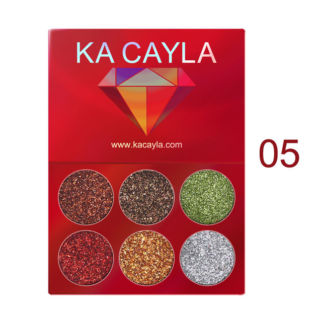Colors Glitter Eyeshadow Diamond Sequins Eyeshadow Pallete  Professional Shimmer Waterproof Makeup Cosmetic Set TSLM2