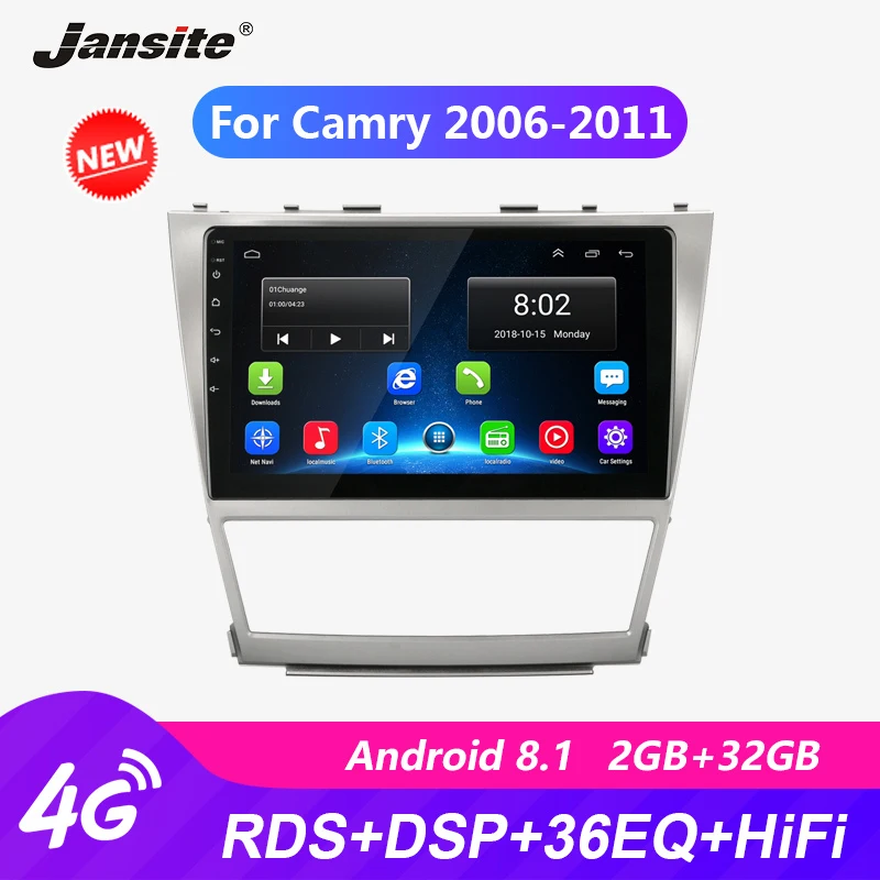 

Jansite R9 10" Car Radio For Toyota Camry 2006-2011 DSP RDS Wifi autoradio Android Touch screen GPS Bluetooth player with frame