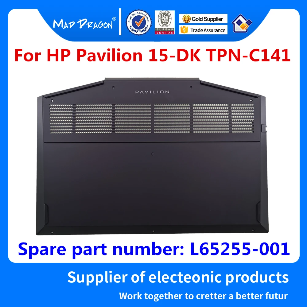 Ноутбук нижняя база нижняя крышка в сборе для hp Pavilion 15-DK 15-dk0134TX TPN-C141 L65255-001 AP2K8000410