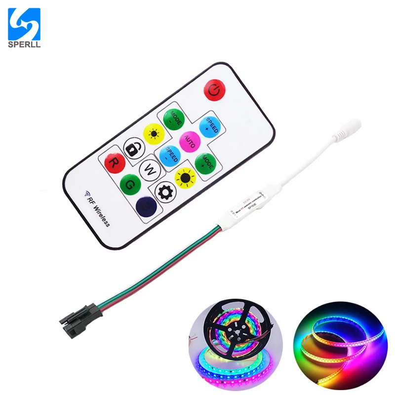 SP103E RF удаленный беспроводной контроллер RGB светодиодный адресные светодиодные