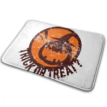 

CHARM HOME Halloween Trick Or Treat PumpkinCarpet 15.7" X 23.5" Custom Living Room Bedroom Anti-slip Entrancet Mat 40X60CM