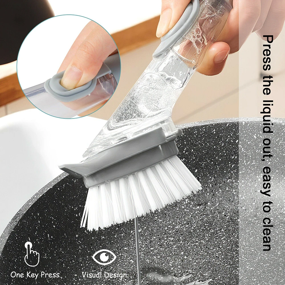 Replaceable Sponge Brush Useful Sponge Brush with Handle Dishes Cup