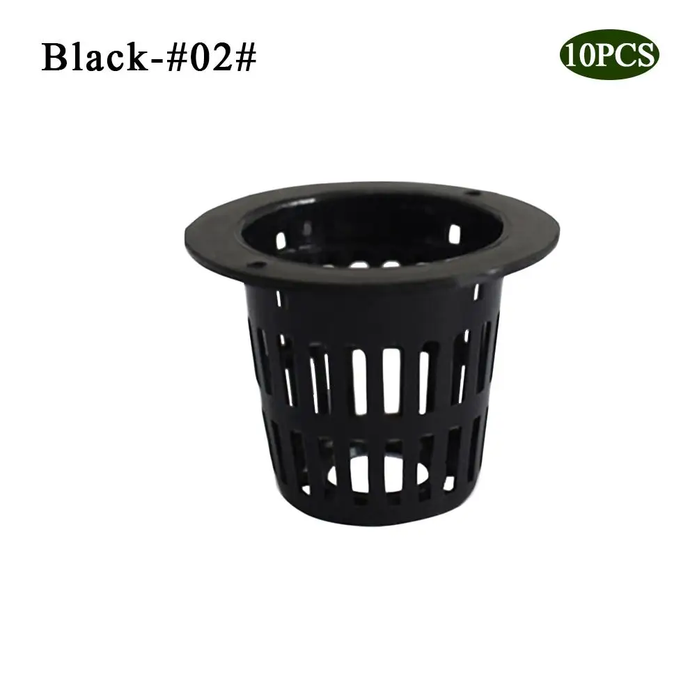 10pcs Mesh Pot Net Cup Basket Hydroponic System Garden Plant Grow Vegetable Cloning Foam Insert Seed Germinate Nursery Pots - Цвет: 02