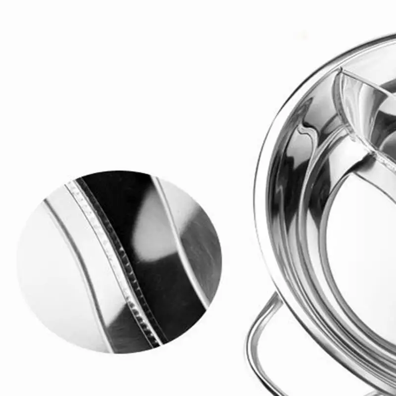 Stainless Steel Single-layer Cooking Pot Double Ear Mandarin Fondue Hot Pot