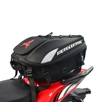 

Waterproof Motorcycle Tail Bag Multi-functional Motorcycle Back Seat Bag High Capacity Rider Backpack Motorbike Helmet Bag