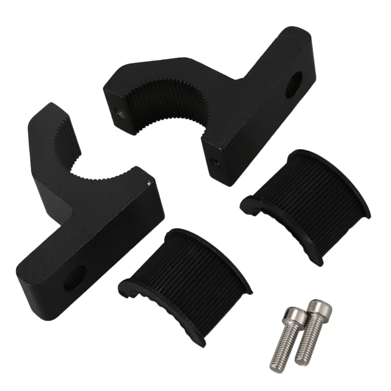 2 шт. внедорожный светодиодный светильник 0,75 дюйма/1 дюйма/1,25 дюйма, Горизонтальный зажим, монтажный комплект [резиновые зубья] [алюминий] [для бычков