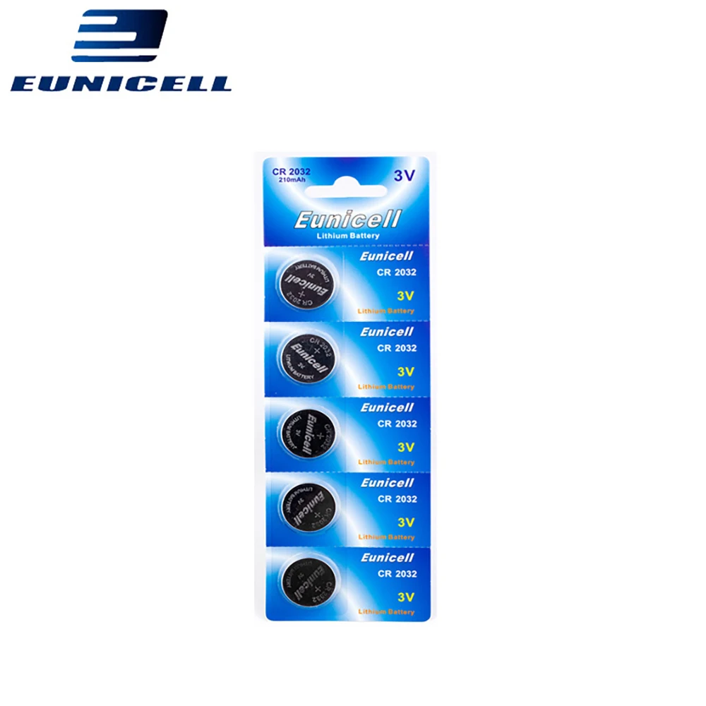 5 шт. батарейки с кнопками для монет 210 мАч CR2032 DL2032 CR 2032 KCR2032 5004LC ECR2032 3 В литиевая