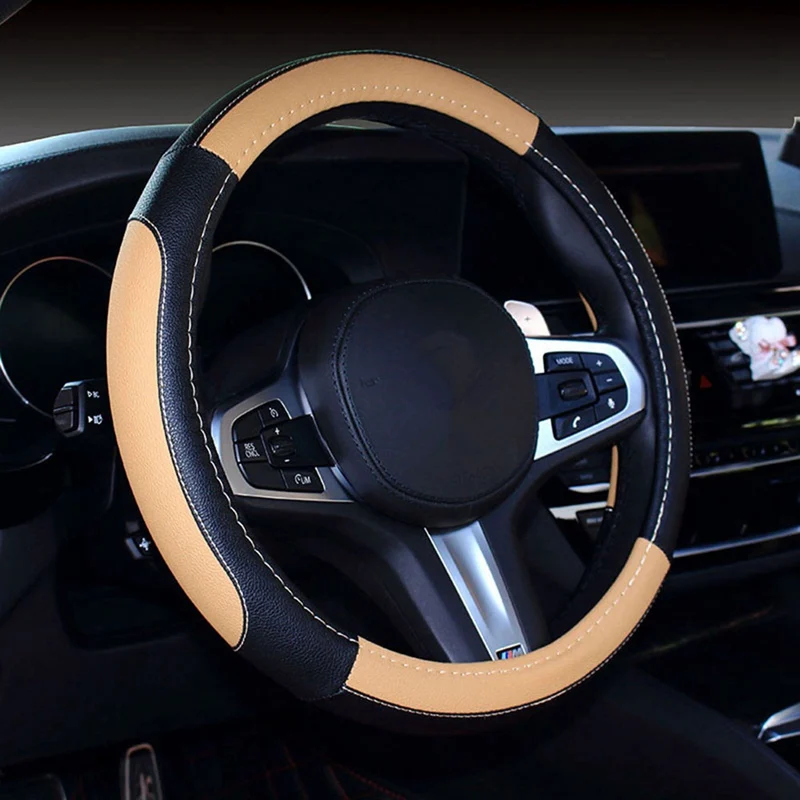 Шесть элегантный роскошный чехол рулевого колеса автомобиля шесть трендовых комплектов без запаха 38 см