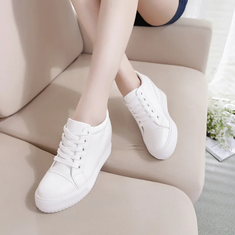 2021 Sneakers Women Casual Shoes Autumn Winter Wedge Platform Hidden Heels comfortable Ladies Sneakers Women Shoes YYJ150