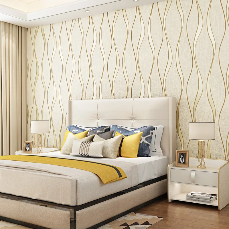 3D Striped Wallpaper For Walls Roll Living Room TV Background Wall Decoration Paper Wall Papers Home Decor Modern Papier Peint