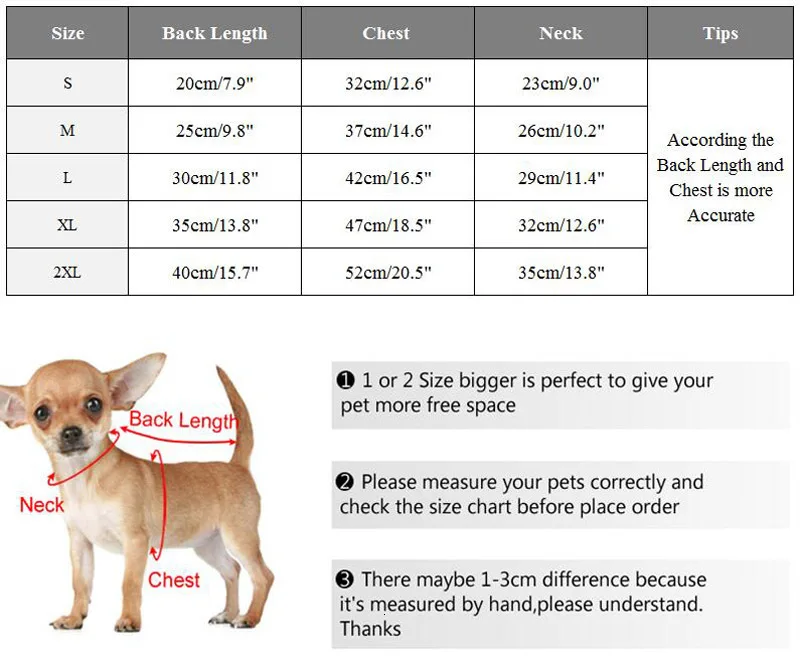 Fashion Pet Small Dog Clothes Winter Warm Dog Jacket Harness Chihuahua Puppy Coats XS-XL