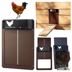 Ouvre porte Automatique pour Poulailler, avec détection de la lumière, pour maison intelligente, ferme, animal de compagnie, chat, chien, outils d'ouverture de Porte, volaille Automatique 