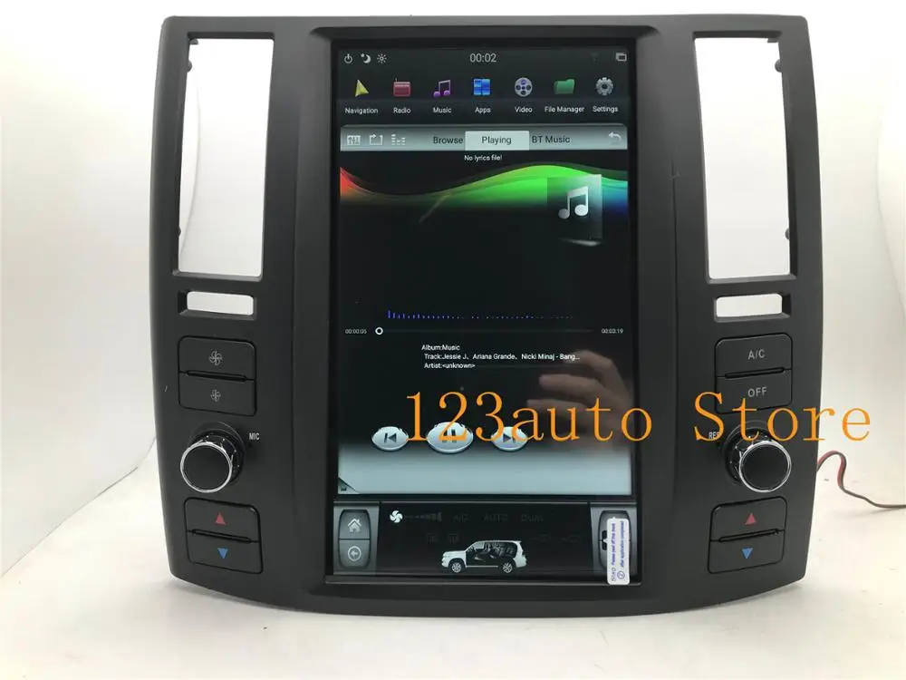 11,8 ''Tesla стиль Android 8,1 автомобильный DVD gps плеер для Infiniti FX FX25 FX35 FX45 2004-2008 радио 4 Гб ram 32 ГБ rom Авто ips