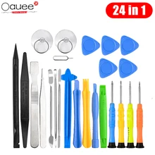 Outils de réparation de téléphone portable 24 en 1 jeu de tournevis d'ouverture pour iPhone iPad ordinateur portable démontage Kit d'outils manuels outil d'ouverture