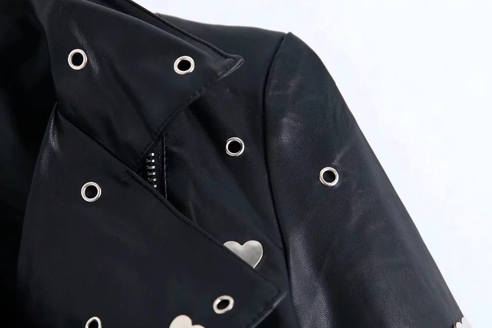 Увядшая Англия Стиль high street rock заклепки Орел Вышивка мотоциклетная кожаная куртка для женщин casaco feminino jaqueta feminina