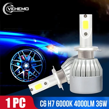 

Vehemo Universal H7 H1 for Headlight 4000LM LED Fog Light Front Safety Lamp LED Car Head Light Bulbs Headlamp