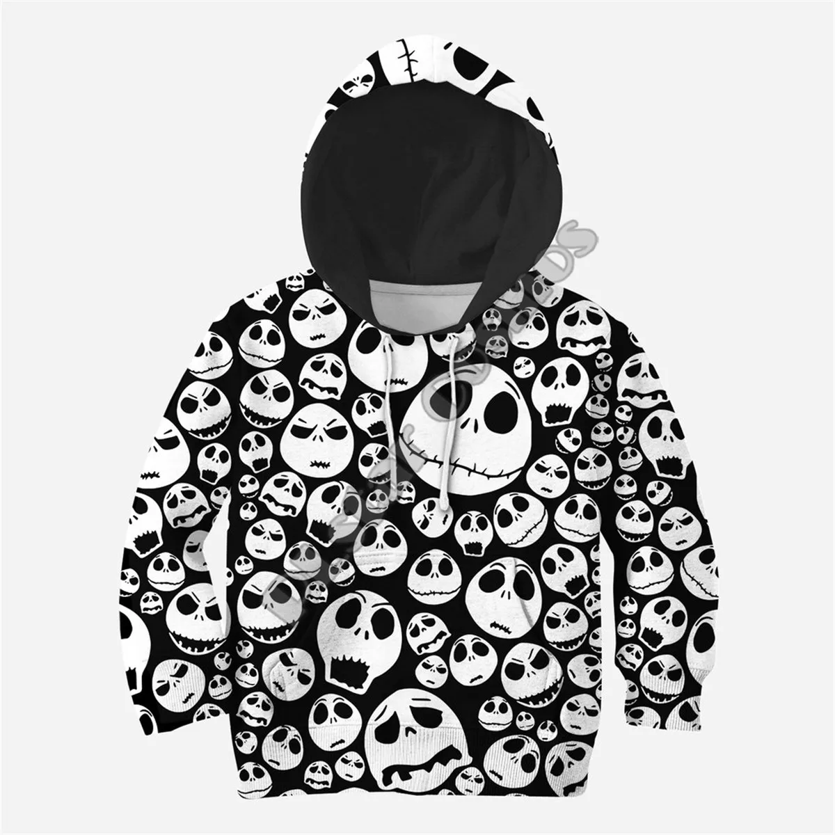 

Kids Set The Nightmare Before Christmas Jack Skull 3d printed Hoodies tshirt Pullover Funny Sweatshirt Cosplay costumes style-10