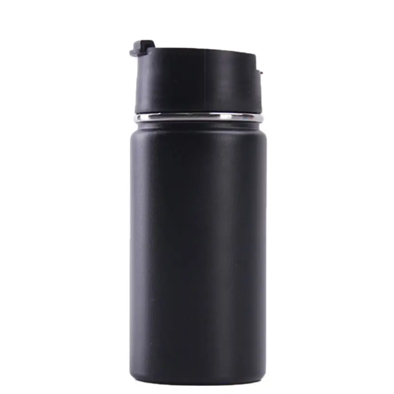 Black OOTDTY модная вакуумная колба из нержавеющей стали двойная переносная Спортивная бутылка - Цвет: Black