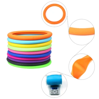 

RYHX Factory whole sale promotional price silicone 36cm Anti-slip Steering Wheel Wrap massage Car Silicone Steering Wheel Cover