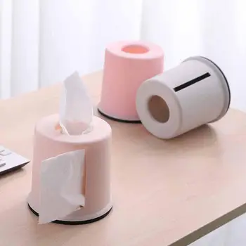 

Plastic Roll Paper Towel Tissue Box Storage Case Car Desktop Napkins Holder Keep tissues clean and dry can change tissue easily.