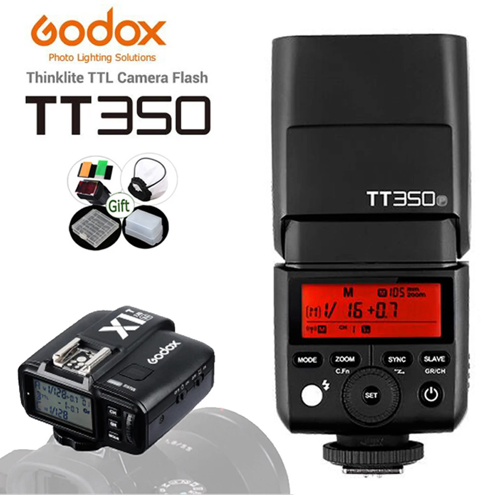 Мини-вспышка Godox TT350C TT350N TT350S TT350O TT350F TT350P ttl 2,4G HSS Flash TT350 для камеры Canon Nikon sony Fuji Pentax