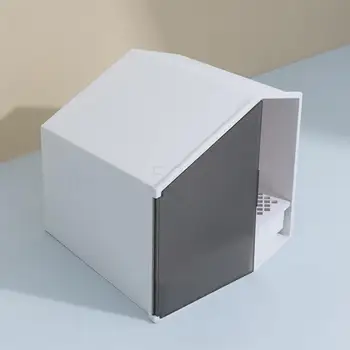 

Small House Cat Sand Basin Supplies Semi-closed Cat Toilet Deodorant Cat Litter Box Excrement Basin