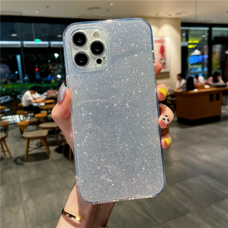 Radiant Glitter Shockproof Phone Case - Bright Slim TPU Cover