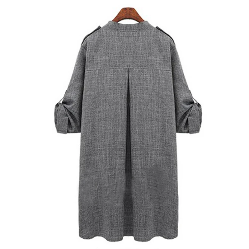 

Women 2019 Trench Long Coat Windbreaker Large size Spring Autumn Ladies Trench Coats Women Trench Plus Size Female-coat
