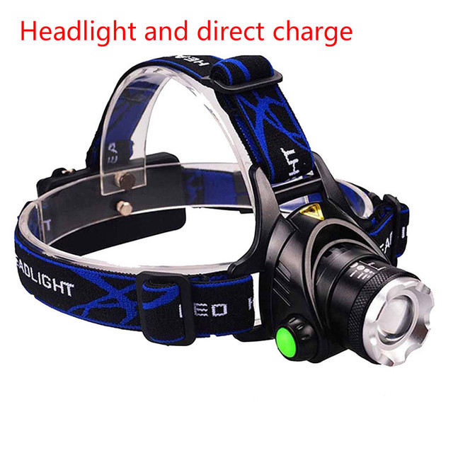 Rechargeable Head light T6 Tactical Headlamp Zoomable Outdoor Waterproof Camping Hiking Night Fishing Light