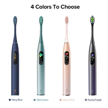 Oclean X Pro Brosse à Dents Sonique Intelligente Brosses électriques Soins Buccaux Détection de Zone Aveugle Avec Tête de Brosse Antibactérienne Brossage Personnalisé Propre