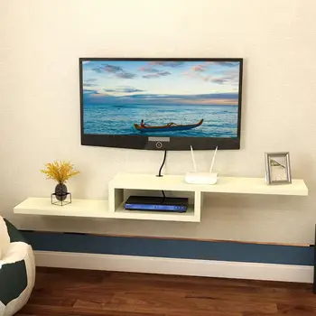 

Simple modern shelf rack TV set box shelf wall hanging TV cabinet decorative frame