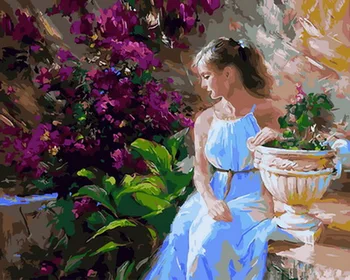 

Frameless diy paintings by numbers paint by number for home decor PBN for living room 4050cm in garden