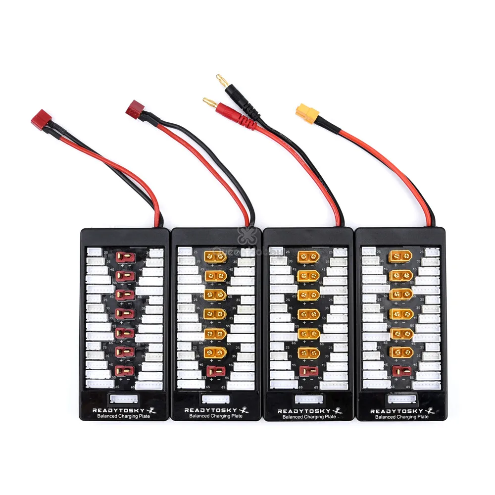 Плата-адаптер для параллельной зарядки XT60 2-6S Lipo аккумуляторов сбалансированная
