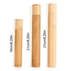 1PC Natural Bamboo Tube Eco-Friendly Toothbrush Case 21cm for Adult Health Oral Hygiene Travel Portable Toothbrush Holder 6