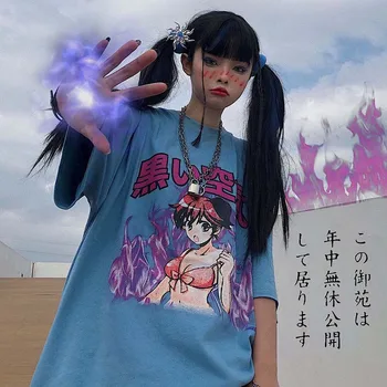 

NiceMix cartoon t shirt streetwear women tshirt clothing graphic hip hop tiktok clothes top 2020 Korean summer new o-neck tshirt