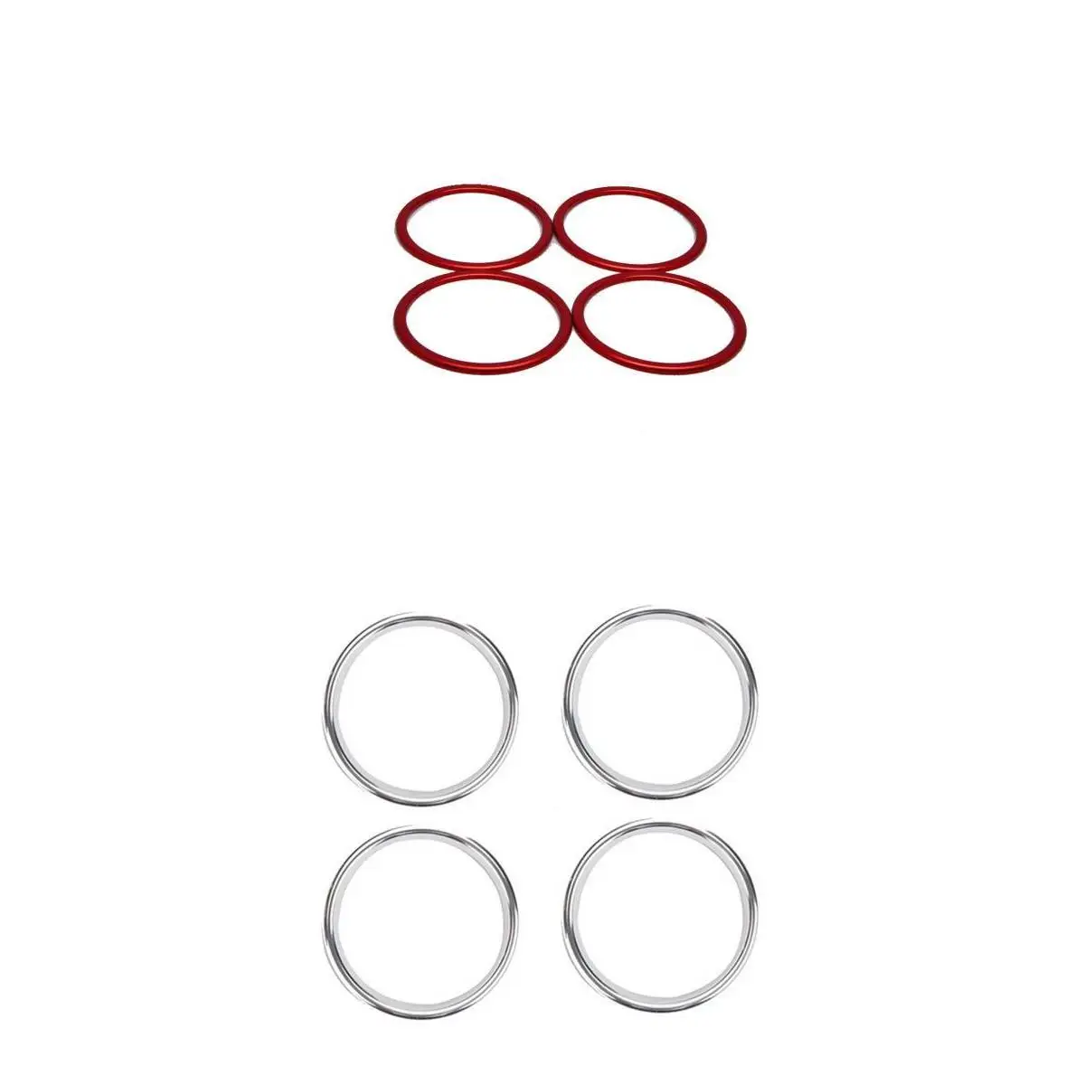 8Pcs Car Air Vent Outlet Rings Sticker Decorative Cover fit for Audi A3