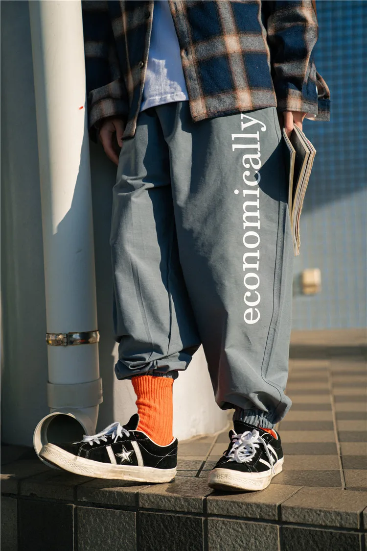 

City Where the Product 2020 Spring New Style Loose-Fit Printed Letter Ankle Banded Pants Popular Brand BOY'S Pants Teenager